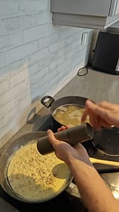 Add Cream and Pepper